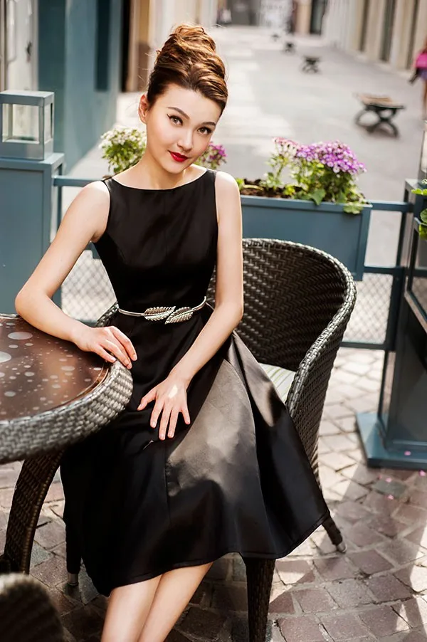 Лидер продаж, винтажное платье в стиле Одри Хепберн, черное/винно-красное, 50 s, 60 s, платье-пачка в стиле ретро, приталенное, пинап, рокабилли, вечернее платье-пачка