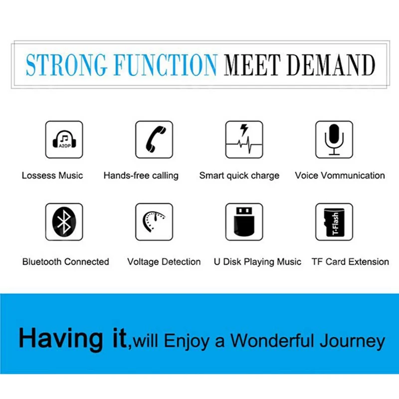 VicTsing Car Bluetooth Mp3 Player FM Transmitter Red Screen Mp3 Music Player USB Car Charger 5V 3.1A 1A Bluetooth Mp3 Player Kit (12)