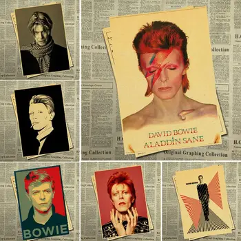 

Retro poster sticker DAVID-BOWIE art print retro poster home decoration room decoration painting retro wall painting