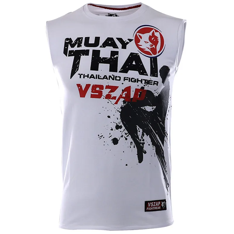 Боксерская футболка VSZAP Мужская бойцов MMA тренажерный зал кикбоксинг муай тай