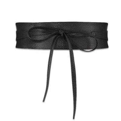 black wide 6.5cm Корсет, широкие пояса из искусственной кожи, пояс для похудения, для женщин, эластичный пояс на талии, cinto sobretudo feminin ceinture femme fajas - Цвет: black wide 6.5cm