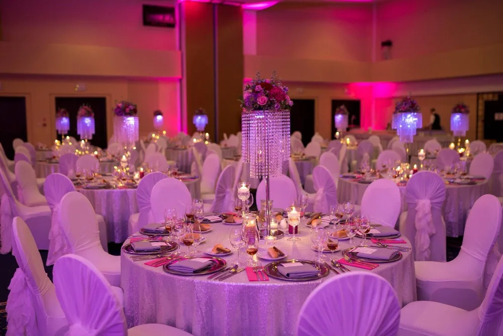 

Elegant Free Shipping wedding crystal chandelier wedding flower stand Party table flower decoration 10pcs/lot