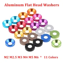 10pcs M2 M2.5 M3 M4 M5 M6 Aluminum Alloy Countersunk Head Washers for Flat Head Screw Bolt Gasket Aluminum Cone Washer Anodized 10pcs M2 M2.5 M3 M4 M5 M6 Aluminum Alloy Countersunk Head Washers for Flat Head Screw Bolt Gasket Aluminum Cone Washer Anodized