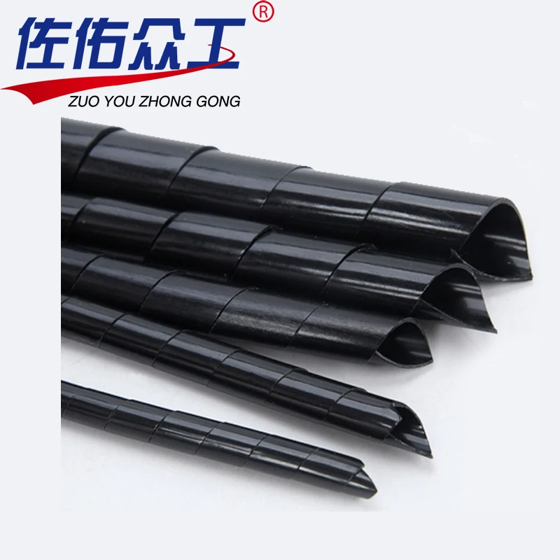 

20mm wire hose protection spiral hose pipes Spiral wrapping transparent wire winding hose pipes line pipe transparent protection
