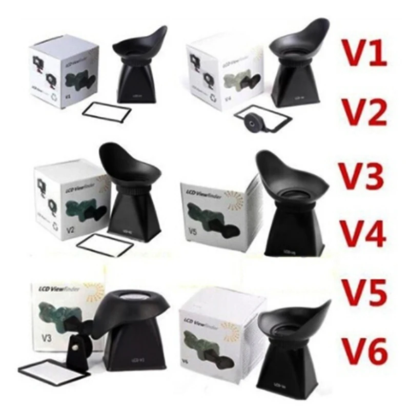 

LCD Viewfinder Extender V1 V2 V3 V4 V5 V6 For SONY Nikon Canon 550D 600D Camera LCD Viewfinder Loupe Viewer Extender Dustproof