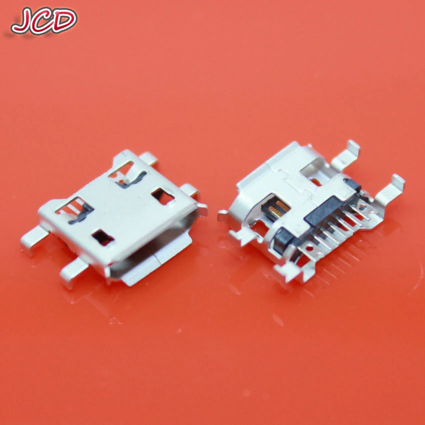 

JCD Micro USB Connector 5 pin heavy plate B type have curling side Female Jack For Mobile Mini USB repair mobile tablet for ZTE