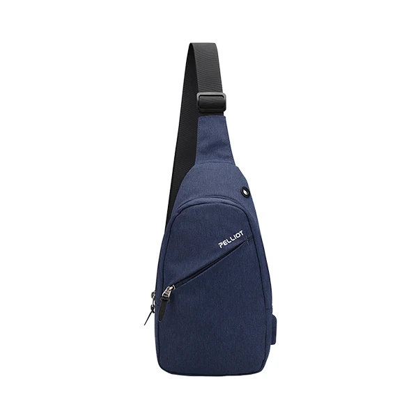 Xiaomi Pelliot 2L USB сумка через плечо сумка на пояс водонепроницаемый полиэстер нагрудный рюкзак для путешествий на открытом воздухе - Цвет: Синий