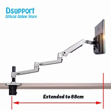 Aluminum Alloy Full Motion Free Lifting Ultra Long Arm 10-30 inch LED LCD Monitor Holder Lengthen Arm Monitor Mount Bracket Aluminum Alloy Full Motion Free Lifting Ultra Long Arm 10-30 inch LED LCD Monitor Holder Lengthen Arm Monitor Mount Bracket