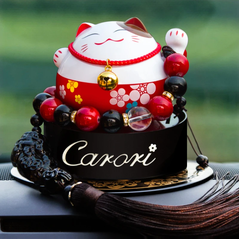 Chanceux Chat Desodorisant De Voiture Solide Balsam Parfum Siege Ornements Decoration Feng Shui Maneki Neko Fortune Bouddha Perles 4 Style Aliexpress