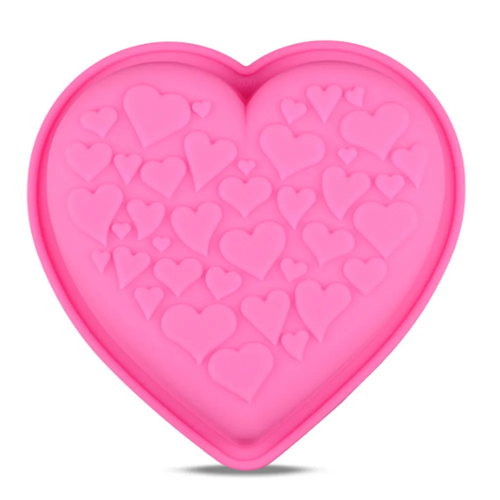 

Cheap Heart Shaped Silicone Cake Pan Nonstick Baking Forms Kitchen Bakeware Supplies Silicone Cake Mold DIY Cake Baking Dishes
