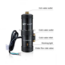 3 сек мгновенный кран водонагревателя водопроводный кран с электроподогревом безтанковый водонагреватель горячей и холодной двойного использования 3400 Вт/5500 Вт