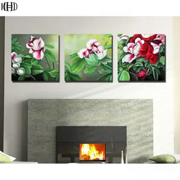 

DIY Diamond Embroidery flowers picture 3d Diy Diamond Painting Cross Stitch full square Rhinestone pattern Mosaic Needlework