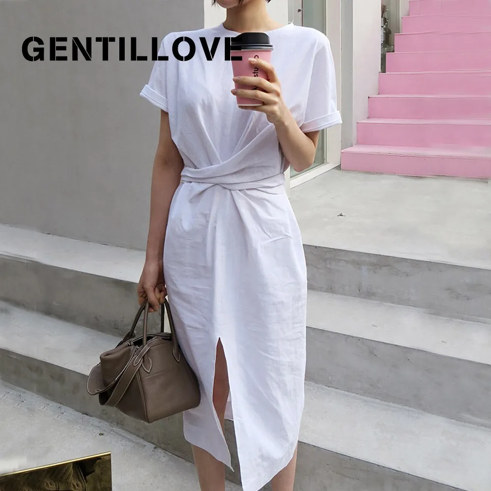 Женское офисное платье миди Gentillove элегантное винтажное с коротким рукавом и