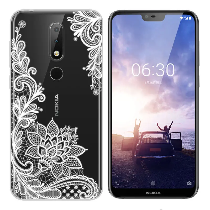 Arvin Silicone Fundas for Nokia X6 2018 Soft TPU Nokia 2 3 5 6 7 8 9 Cover Painted Phone Case for Nokia 3.1 6.1 Smart Back Cover (2)