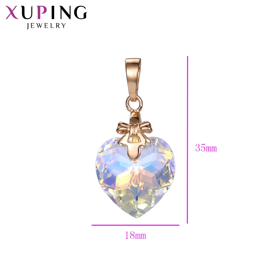 Xuping ювелирные изделия кулон ожерелья в форме сердца кристаллы от Swarovski сладкий