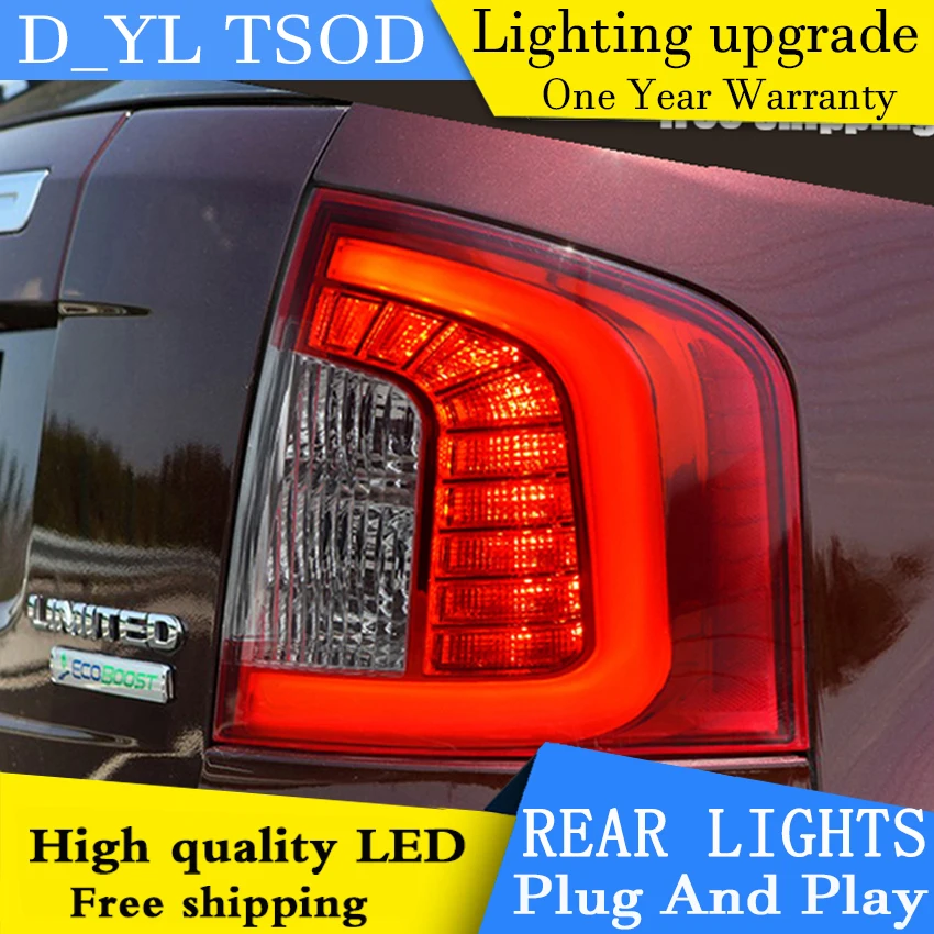Special Offers Car Styling for Ford Edge Taillight assembly 2012-2014 Edge Limited LED Tail Light LED Rear Lamp DRL+Brake 4pcs.