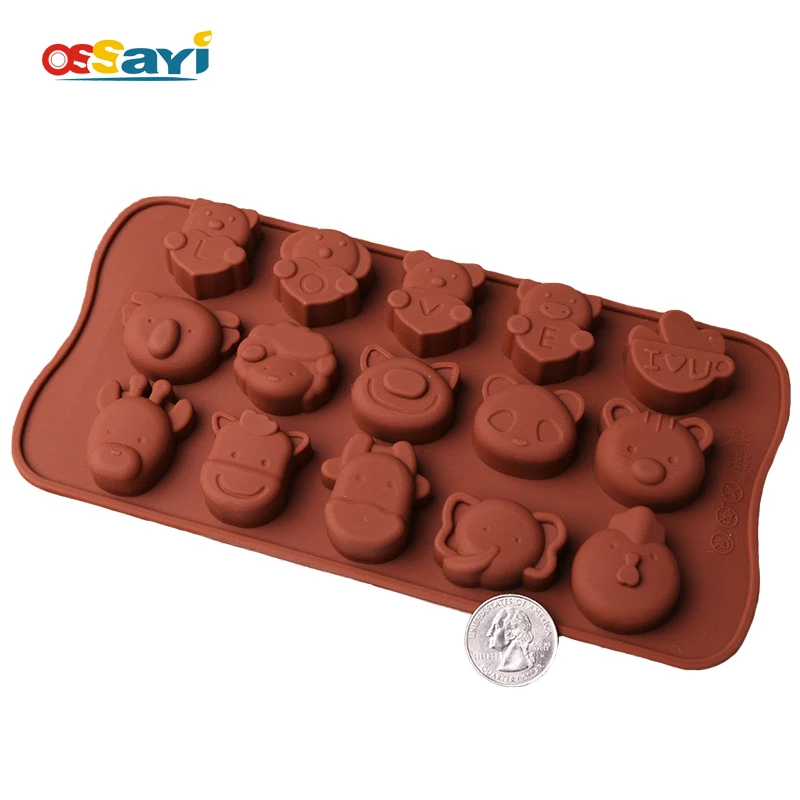 Chocolate Mold Cute Lovely Animal Silicone Fondant Cake Chocolate Mold