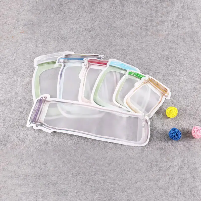 

5pcs Transparent Self-sealing Moisture-proof Seal Storage Bag Baking Food Tea Packing eco friendly Classification Organizer