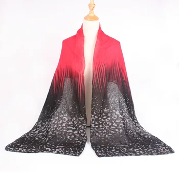 

YOUHAN 2018 New Fashion Women Scarf Leopard Grain Gradient Scarf Spring Summer Lady Scraf Shawl Wrap Soft Lightweight 6 Colors