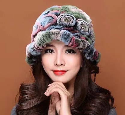 Новые женские туфли на кроличьем меху шляпы женские ботфорты теплые зимние широкополая меховая шапка - Цвет: as picture