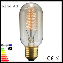 E27 T45 Античная лампы накаливания 40 Вт декоративные антикварные edison светильник лампочка 220V