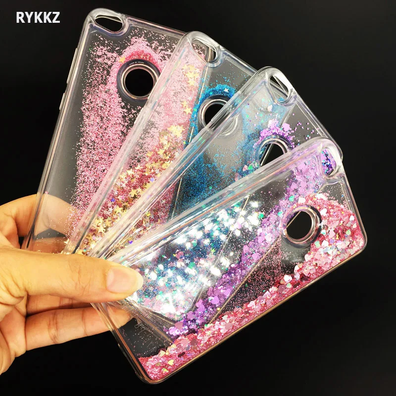 

Glitter Liquid Soft TPU Case For Huawei Honor 8 Lite Clear Protection Back Cover On Coque P8 P9 lite 2017 P 8 9 2016 Phone Cases