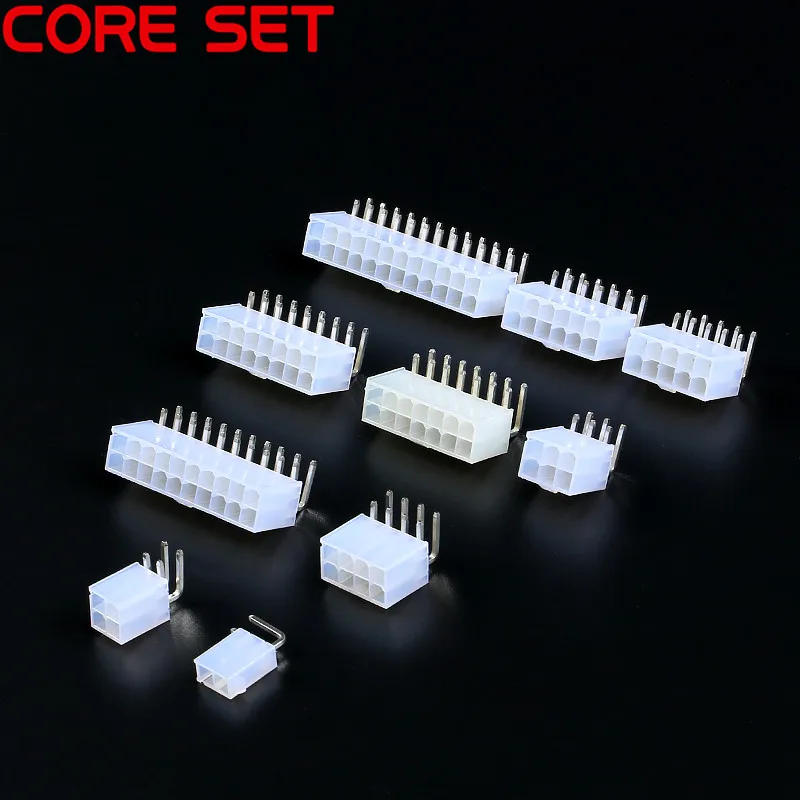 

5557 4.2mm 1-12p Pin Female For PC Computer ATX Graphics Card GPU PCI-E PCIe Automotive Power Connector Plastic right angle