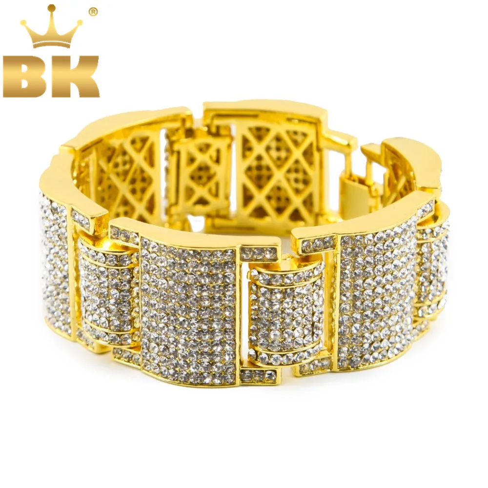 THE BLING KING Mens Large Iced Out Bling Bling Rhinestones Luxury