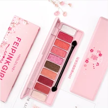 HOLD LIVE brand Peach Matte Eyeshadow Palette For Red Shadows Korean Makeup Brand Pink Cherry Blossom Glitter Eyes Shadows Palet silver shadows
