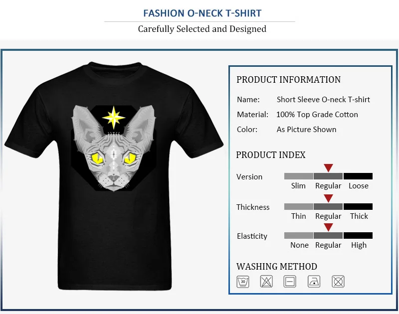 Geometric Sphynx Cat_detail_black