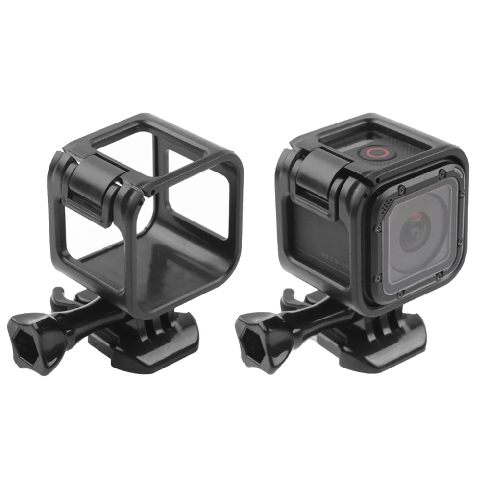 

Lens Cap Housing Case & Standard Frame Case Mount Protective Shell Cover for Go pro Hero 4/5 Session black case accessories set