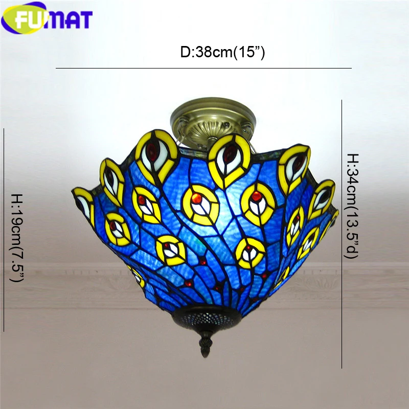 Stained Glass Tiffany Hanglamp6 Size