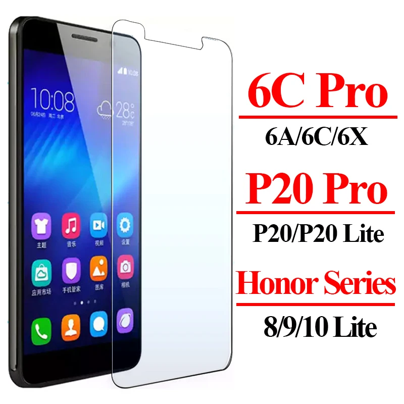 

Protective glass on for Huawei Honor 6a 6x 6c a6 c6 x6 a x 6 c pro p20 10 9 8 lite p 20 9i hawei honor10 huwei screen protector
