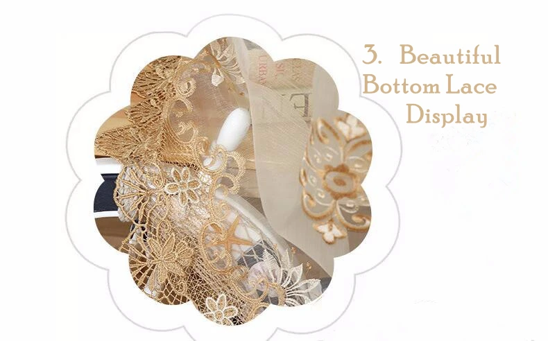 Luxury European Water Soluble Embroidery Sheer Curtain for Living room Tulle Bottom Gold Lacework Window Screen Custom WP160H