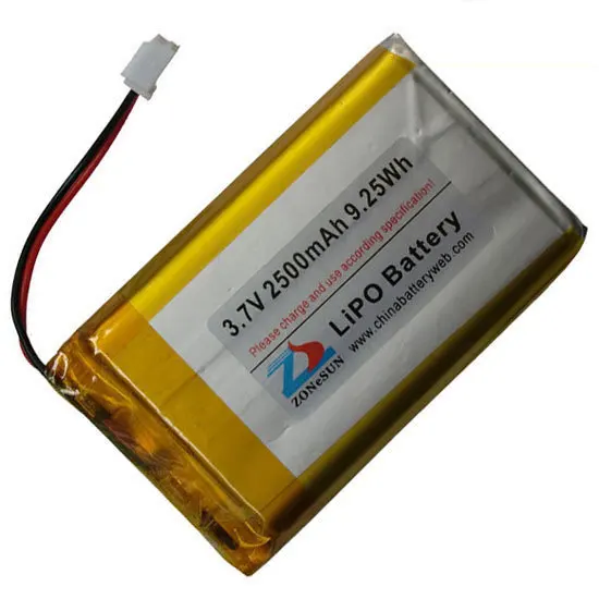 

Shun 2500mAh 3.7V lithium polymer battery 834370 72x43x8.5mm mobile phone power