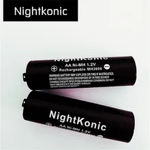 10 х АА Батарея nightkonic 1.2 В Ni-MH AA Перезаряжаемые Батарея черный