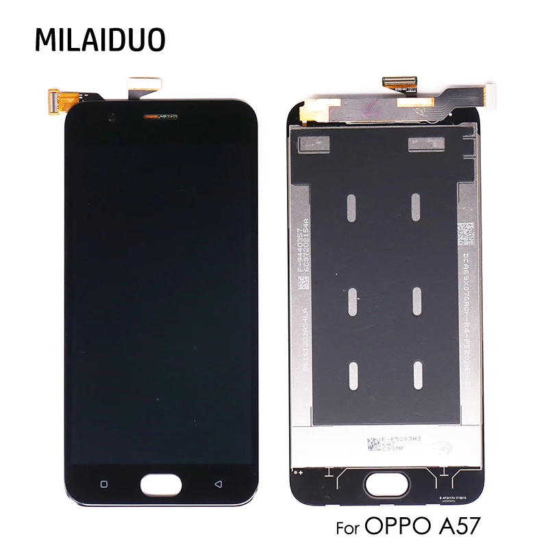 

IPS LCD Display For OPPO A57 TFT Touch Screen Digitizer Assembly Replacement Parts Black White 5.2 inch High Quality 100% Tested