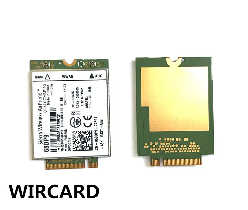 EM8805 68DP9 DW5570e HSPA + NGFF 3G карта для ноутбука Venue 8 Pro и 11 Pro|3G модемы| |
