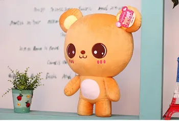 

50 cm lovely miss bear plush toy teddy bear doll throw pillow gift w4670