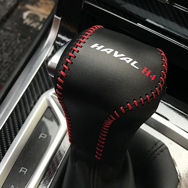 

Free Shipping High Quality Cowhide Top Layer Leather automatic Gear Shift Collars Gear Cover For Great Wall Haval 4 Hover 4