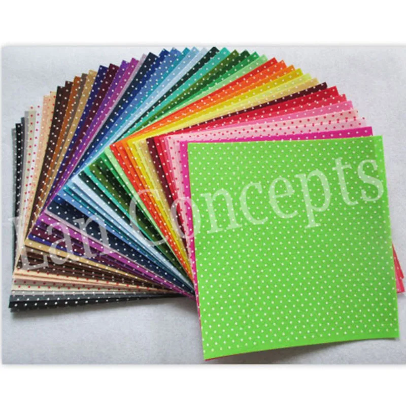 polyester felt fabric sheet 44 colors with dot 3