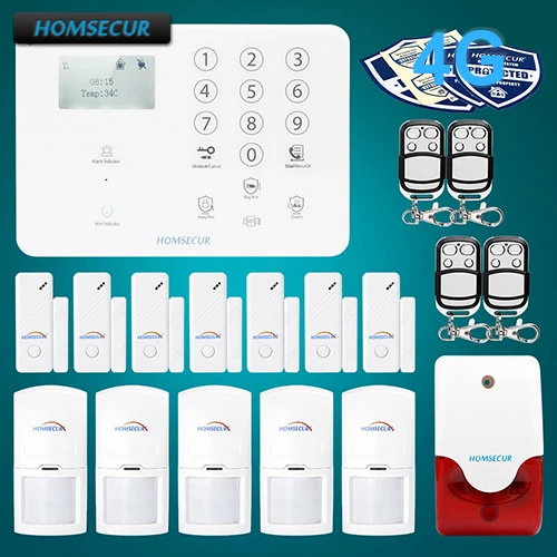 HOMSECUR Wireless 4G/GSM Home Security Alarm System For Elderly Daily Life Care GA01-4G-W