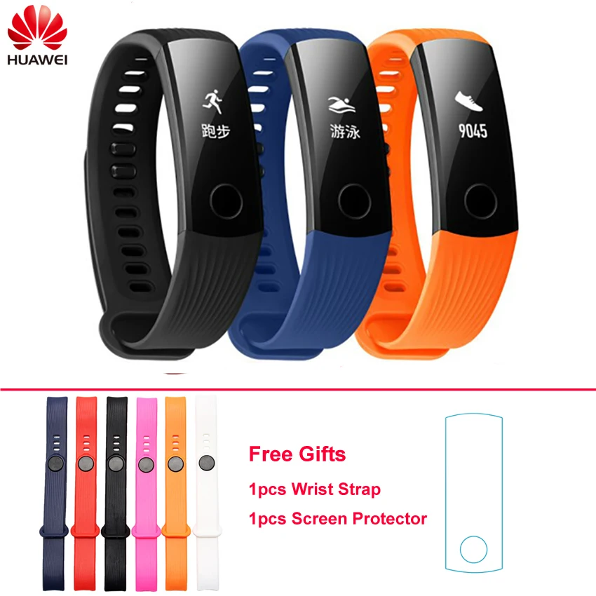 

Huawei Honor Band 3 Smart Band Real-time Heart Rate Monitoring 50 meters Waterproof for Swimming Fitness Tracker for Android iOS