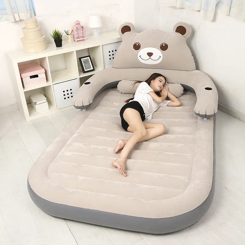 150 см* 230 см* 23 см надувная мягкая кровать со спинкой кровать totoro Beanbag Складная мультяшная кровать матрасы мебель для спальни