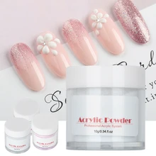 10 г акриловый порошок трехмерная Резьба ногтей маникюр Кристалл порошок ногтей украшение