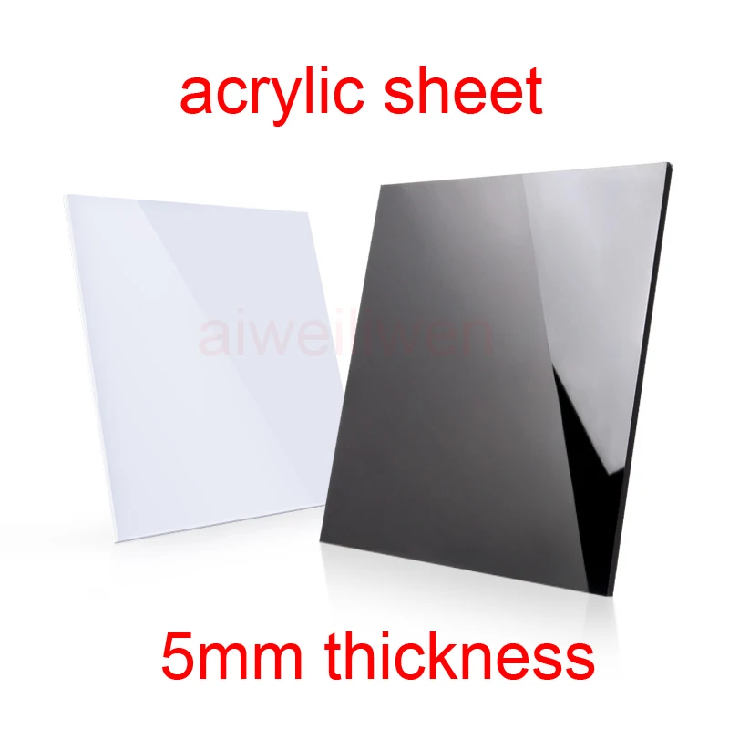 

5mm thickness black PMMA PMMC White acrylic sheet Reflection plate background board Photo reflector photography perspex
