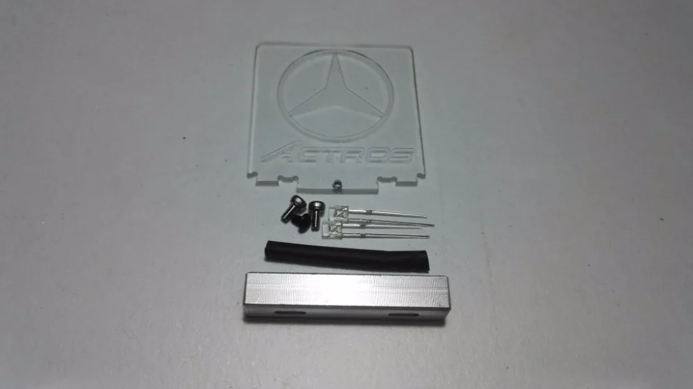 Синий/красный BENZ LOGO светодиодный светильник для 1/14 Радиоуправляемый трактор