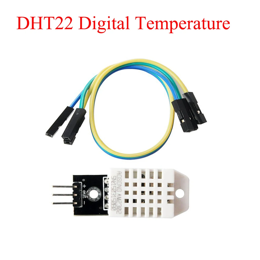 

10PCS/LOT DHT22 Digital Temperature and Humidity Sensor AM2302 Module+PCB with Cable for arduino