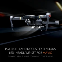 Extended tren de Aterrizaje de La Pierna Protector del soporte de Apoyo de Extensión LED Brillantes Luces LED conjunto Del Faro Delantero Para DJI Mavic Pro/platino Drone