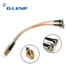 Dlenp RP SMA гнездо для 2-TS9 сплиттер-Сумматор RG316 коаксиальный кабель 15 см для huawei USB модем